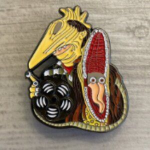 Beetle Juice Enamel Pin Brooch Cult Classic Horror Movie New